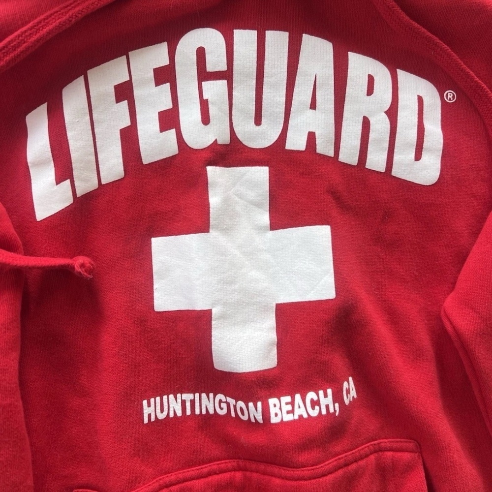 LIFEGUARD Officially Licensed Hoodie Huntington Beach Ca Unisex S Beach - Picture 3 of 6